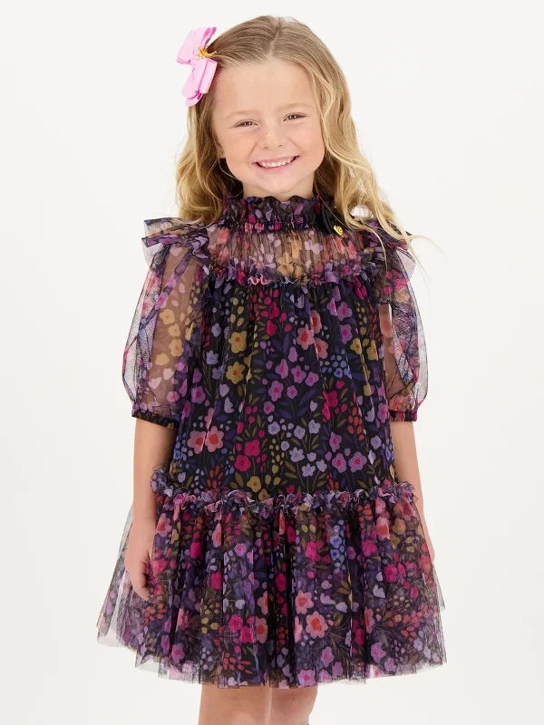 New Arrival trendy wrap dressAngels Face Girls Myrtle Millifiori Tulle Dress in Black