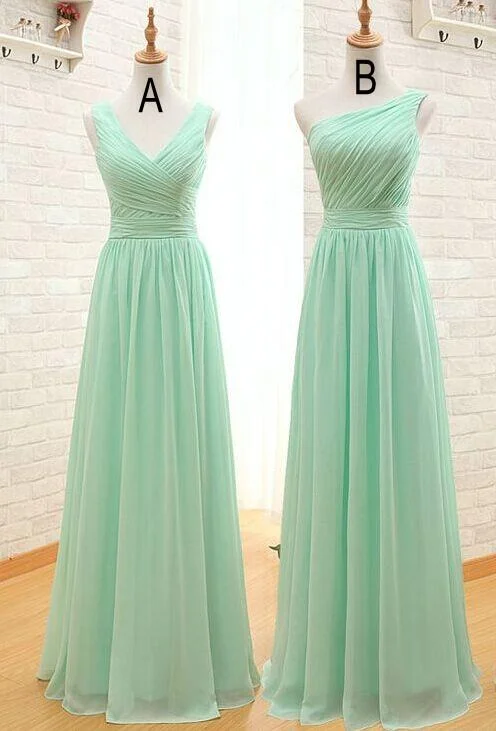 Act Fast oversized dressSimple A line Chiffon Cheap Bridesmaid Dress