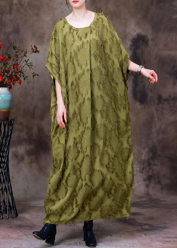 Price Rollback v-neck dressPlus Size Green O-Neck Asymmetrical Print Woolen Long Dress Batwing Sleeve Price Rollback v-neck dressPlus Size Green O-Neck Asymmetrical Print Woolen Long Dress Batwing Sleeve