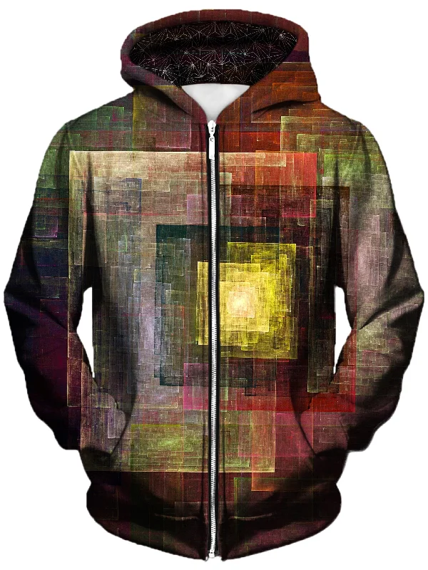 Hurry In fashion hooded jacketColorful Impression Unisex Zip-Up Hoodie