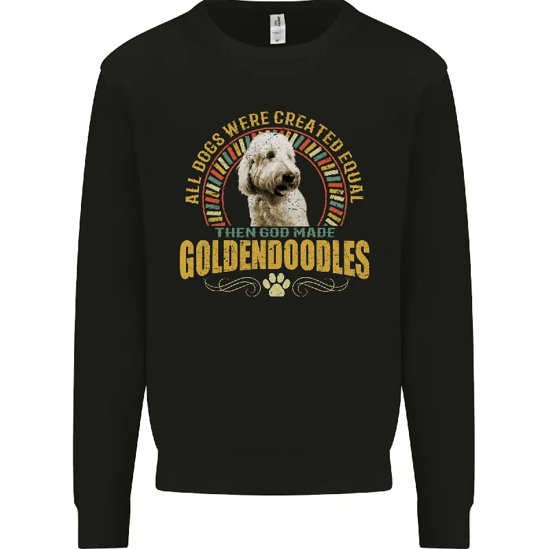 modern athletic hoodieA Goldendoodle Dog Mens Sweatshirt Jumper