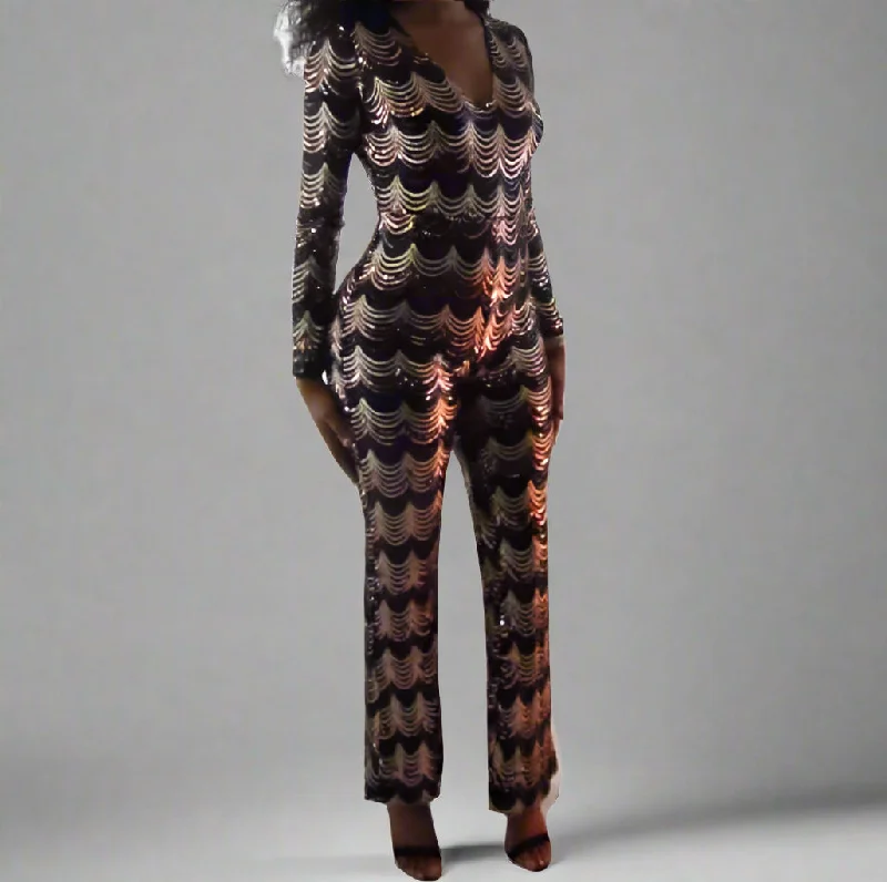 YEAR-End Sale Zera Sequin Jumpsuit