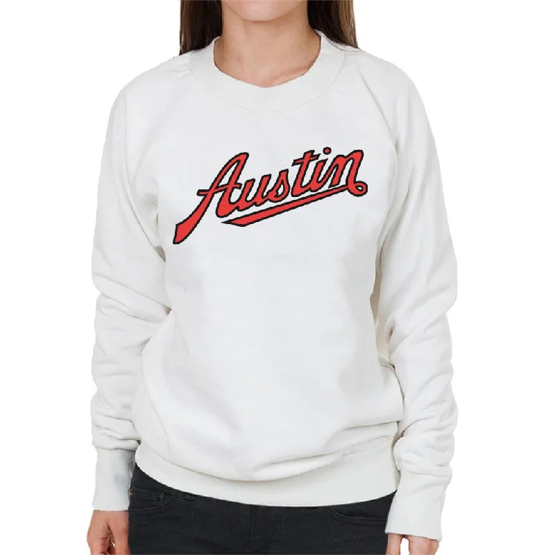 comfy workout sweatshirtAustin Logo British Motor Heritage Women's Sweatshirt