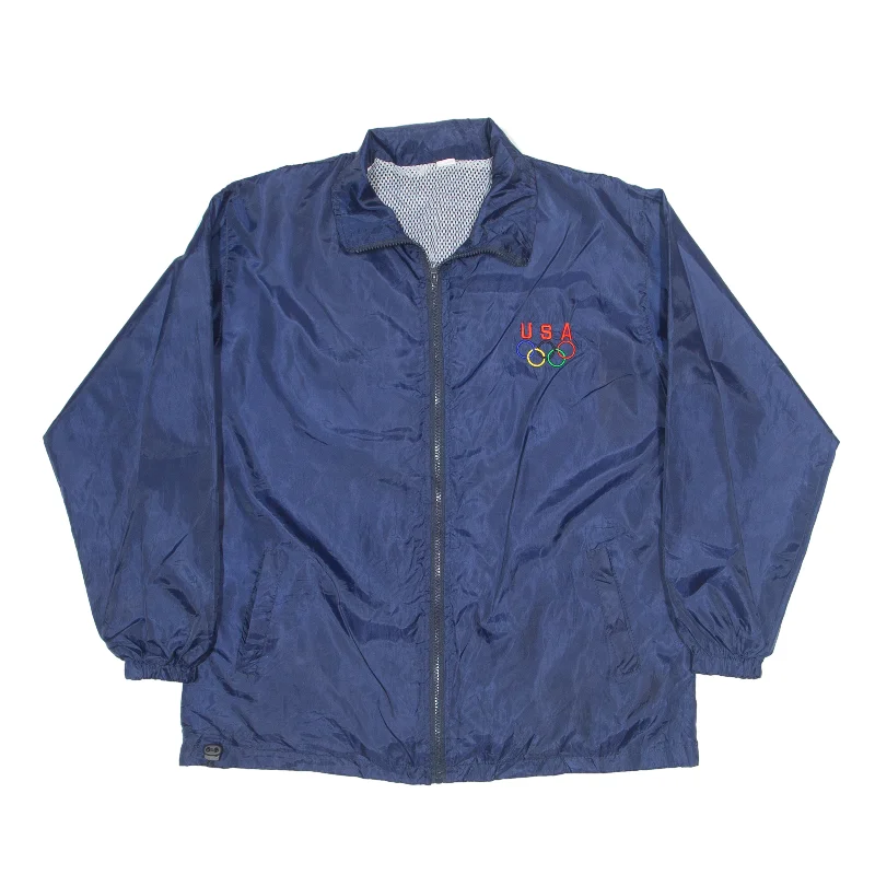 Best Bargains long-sleeve coatUSA Olympics Mesh Lined Overcoat Jacket Blue 90s Womens 2XL Best Bargains long-sleeve coatUSA Olympics Mesh Lined Overcoat Jacket Blue 90s Womens 2XL