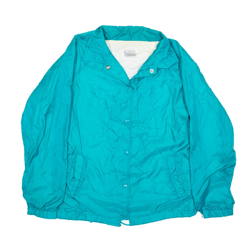TIME-Limited Offer retro coatCoach Jacket Blue Nylon 90s Womens M