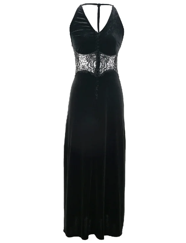 Closeout lightweight winter coatVelvet Black Evening Dress - XS